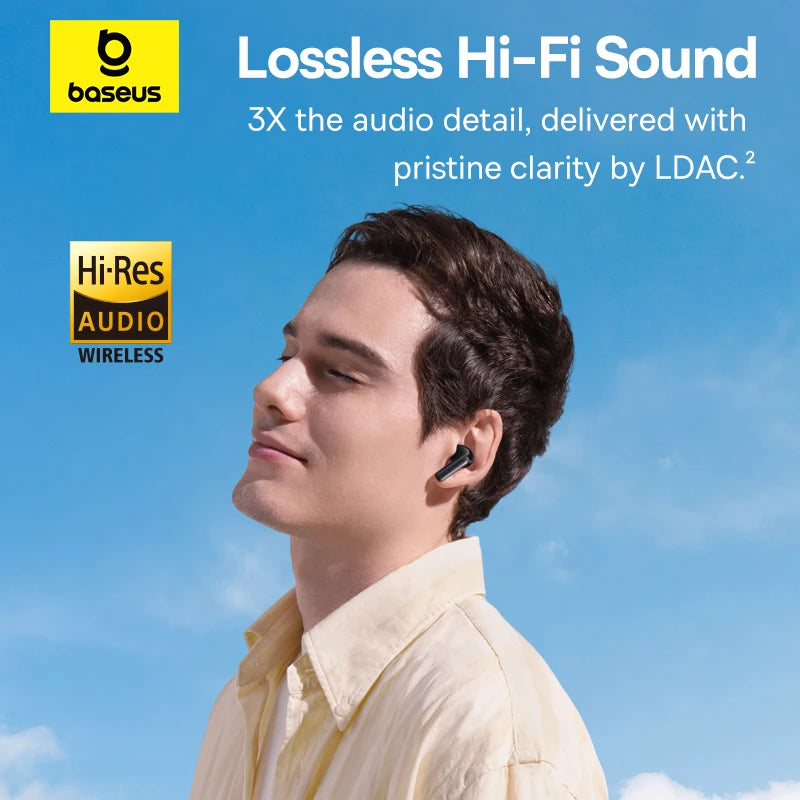 Baseus EP10 Pro ANC Wireless Earbuds – 50dB Noise Cancelling, LDAC Hi-Res, 6 Mic, IP55