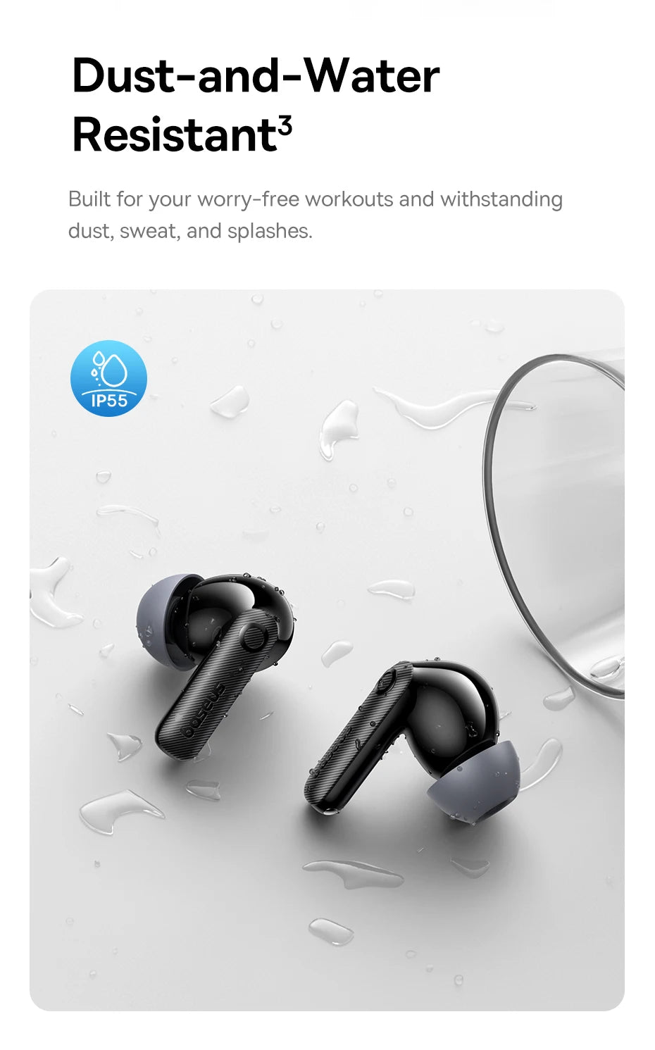 Baseus EP10 Pro ANC Wireless Earbuds – 50dB Noise Cancelling, LDAC Hi-Res, 6 Mic, IP55