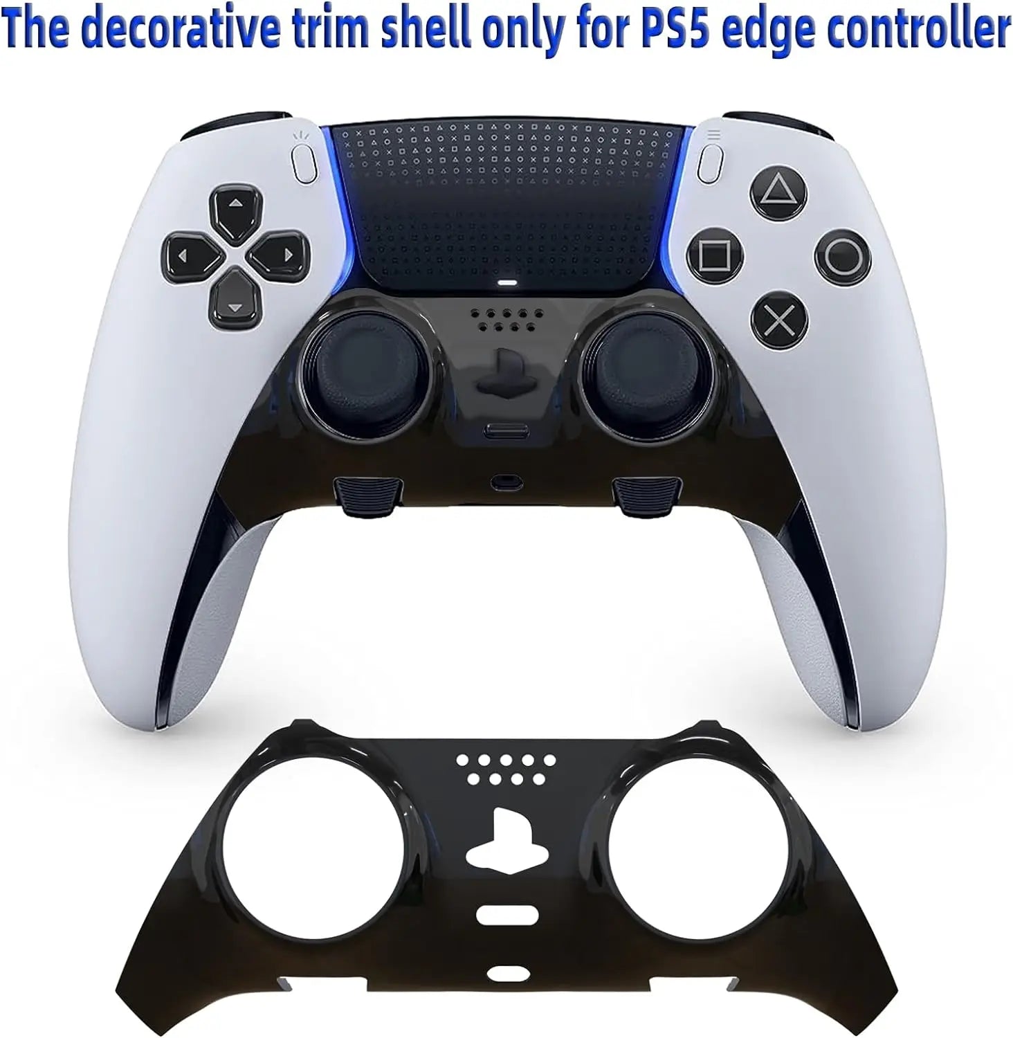 PS5 DualSense Edge Controller Faceplate Shell & Handle Trim Strip Replacement