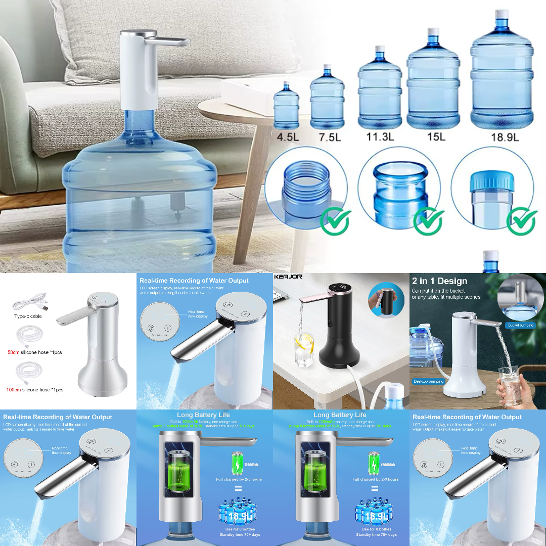 Electric water galon bottle pump  19 liter.
